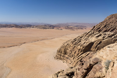 widok na granicę i Arabię Saudyjską