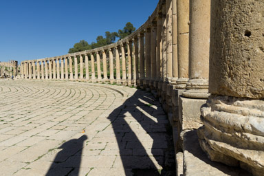 Jerash (lac.:Geraza)- największe pozostałości rzymskiego miasta