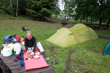 poranne suszenie sprzętu