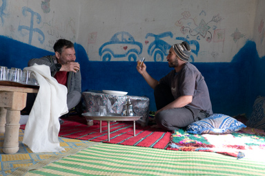 w maleńskiej wsi Ait Merzoug przyjął mnie sam sołtys