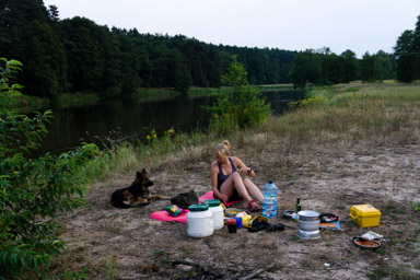 biwak gdzieś za Inowłodzem.